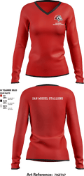 San Miguel Elementary School 5309067 Women's Long Sleeve V-neck Shirt - 2