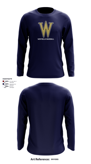 Long Sleeve Performance Shirt, Westhills Baseball, Baseball, Teamtime, Team time, sublimation, custom sports apparel, team uniforms, spirit wear, spiritwear, sports uniforms, custom shirts, team store, custom team store, fundraiser sports, apparel fundraiser