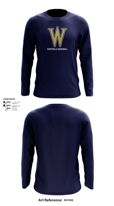 Westhills Baseball 31077109 Long Sleeve Performance Shirt - 3