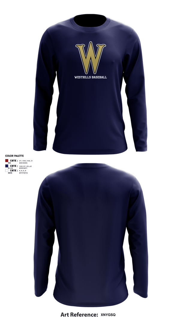 Long Sleeve Performance Shirt, Westhills Baseball, Baseball, Teamtime, Team time, sublimation, custom sports apparel, team uniforms, spirit wear, spiritwear, sports uniforms, custom shirts, team store, custom team store, fundraiser sports, apparel fundraiser