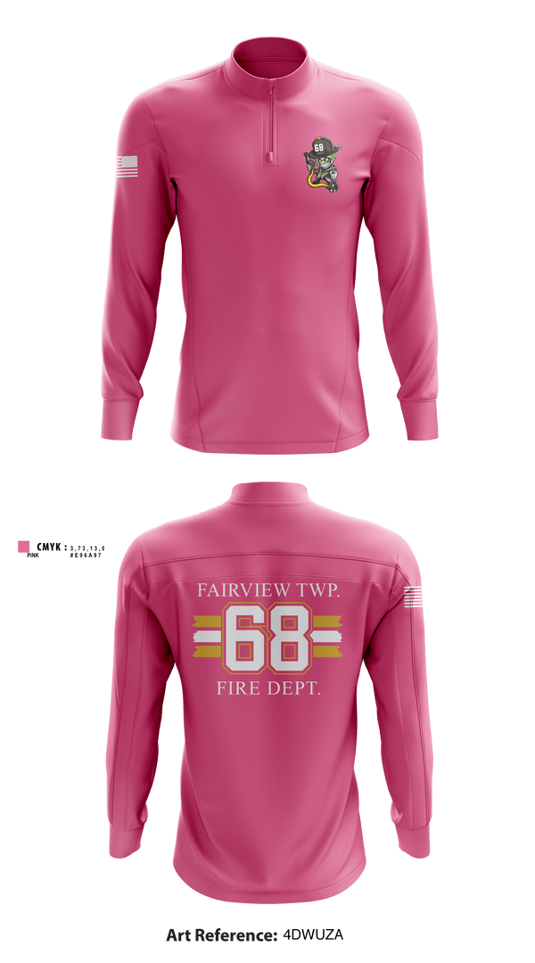 Quarter Zip Jacket, , Fire Department, Teamtime, Team time, sublimation, custom sports apparel, team uniforms, spirit wear, spiritwear, sports uniforms, custom shirts, team store, custom team store, fundraiser sports, apparel fundraiser