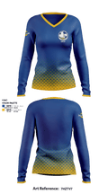 Bakersfield Christian High School Golf 54410462 Women's Long Sleeve V-neck Shirt - 1