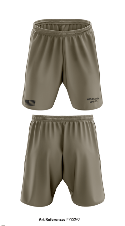 USS DEWEY DDG-45 11889769 Athletic Shorts With Pockets - 2