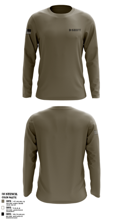 D-Shift 57803589 Long Sleeve Performance Shirt - 1
