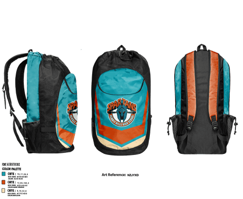 Gear Bag, Spartans, Women's Basketball, Teamtime, Team time, sublimation, custom sports apparel, team uniforms, spirit wear, spiritwear, sports uniforms, custom shirts, team store, custom team store, fundraiser sports, apparel fundraiser