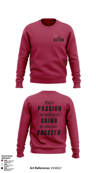 Crew Neck Sweatshirt, Take Action, Spirit Store, Teamtime, Team time, sublimation, custom sports apparel, team uniforms, spirit wear, spiritwear, sports uniforms, custom shirts, team store, custom team store, fundraiser sports, apparel fundraiser