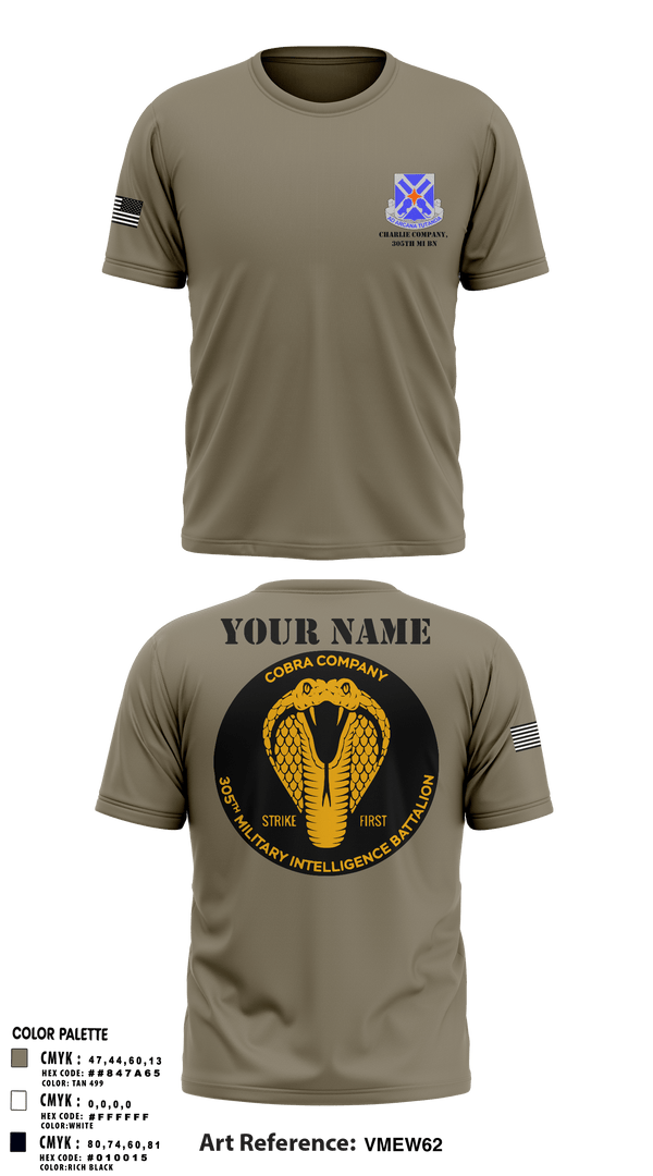 Short Sleeve Performance Shirt, Charlie Company, 305th MI BN, , Teamtime, Team time, sublimation, custom sports apparel, team uniforms, spirit wear, spiritwear, sports uniforms, custom shirts, team store, custom team store, fundraiser sports, apparel fundraiser
