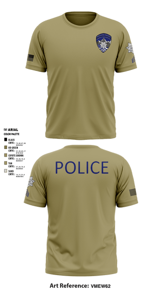 Short Sleeve Performance Shirt, Willits Little Lake JRTF, Police, Teamtime, Team time, sublimation, custom sports apparel, team uniforms, spirit wear, spiritwear, sports uniforms, custom shirts, team store, custom team store, fundraiser sports, apparel fundraiser