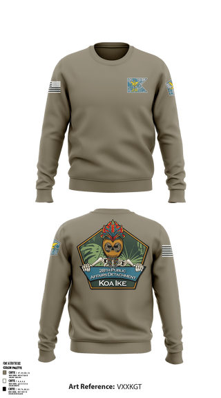 Crew Neck Sweatshirt, CJTF-OIR PAO, Army, Teamtime, Team time, sublimation, custom sports apparel, team uniforms, spirit wear, spiritwear, sports uniforms, custom shirts, team store, custom team store, fundraiser sports, apparel fundraiser