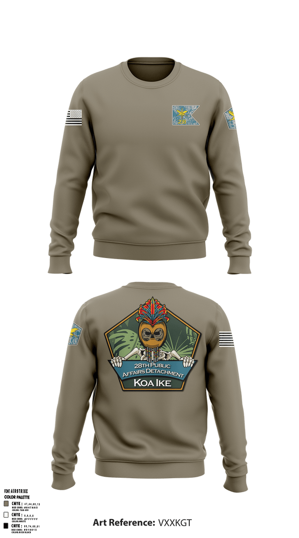 Crew Neck Sweatshirt, CJTF-OIR PAO, Army, Teamtime, Team time, sublimation, custom sports apparel, team uniforms, spirit wear, spiritwear, sports uniforms, custom shirts, team store, custom team store, fundraiser sports, apparel fundraiser
