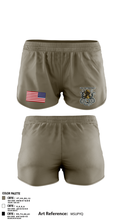 Ranger Panties, USS Retirement, Navy, Teamtime, Team time, sublimation, custom sports apparel, team uniforms, spirit wear, spiritwear, sports uniforms, custom shirts, team store, custom team store, fundraiser sports, apparel fundraiser