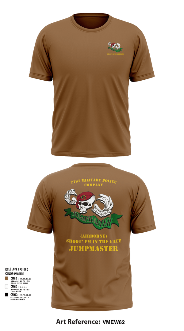 Short Sleeve Performance Shirt, 21ST MILITARY POLICE COMPANY (AIRBORNE), Army, Teamtime, Team time, sublimation, custom sports apparel, team uniforms, spirit wear, spiritwear, sports uniforms, custom shirts, team store, custom team store, fundraiser sports, apparel fundraiser