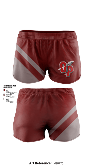 Women's Shorts, Orangeburg Preparatory School, Spirit Store, Teamtime, Team time, sublimation, custom sports apparel, team uniforms, spirit wear, spiritwear, sports uniforms, custom shirts, team store, custom team store, fundraiser sports, apparel fundraiser