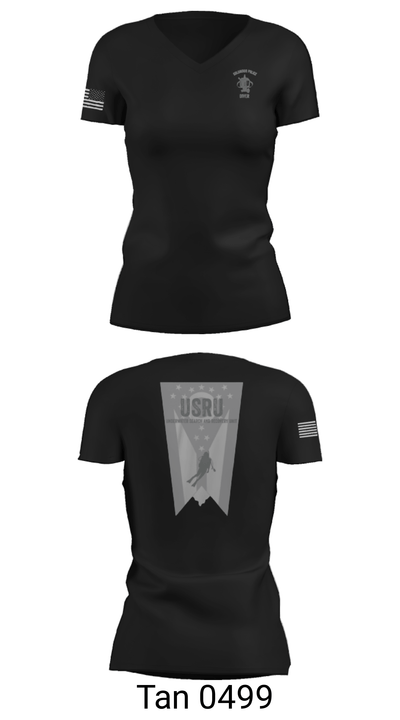 Underwater Search and Recovery Unit 43495281 Women's Short Sleeve V-neck Shirt - 23