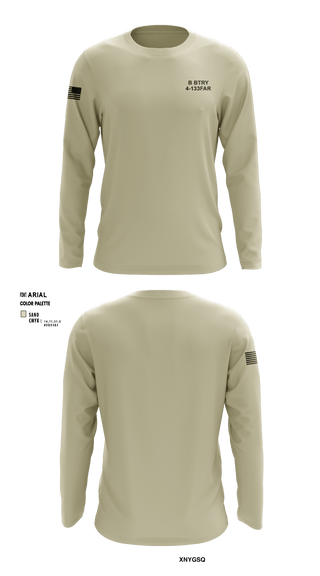 Long Sleeve Performance Shirt, B BTRY 4-133FAR, Army, Teamtime, Team time, sublimation, custom sports apparel, team uniforms, spirit wear, spiritwear, sports uniforms, custom shirts, team store, custom team store, fundraiser sports, apparel fundraiser