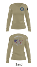 Uss Eisenhower 48990144 Women's Long Sleeve V-neck Shirt - 41