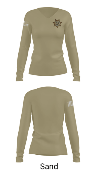 Women's Long Sleeve Vneck Shirt, , Police, Teamtime, Team time, sublimation, custom sports apparel, team uniforms, spirit wear, spiritwear, sports uniforms, custom shirts, team store, custom team store, fundraiser sports, apparel fundraiser