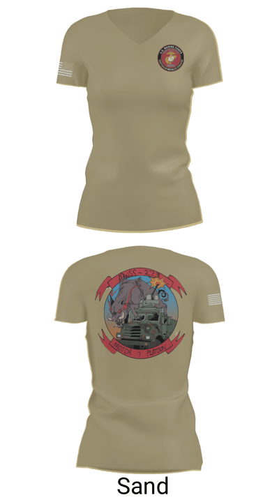 Mwss-273 21375941 Women's Short Sleeve V-neck Shirt - 24