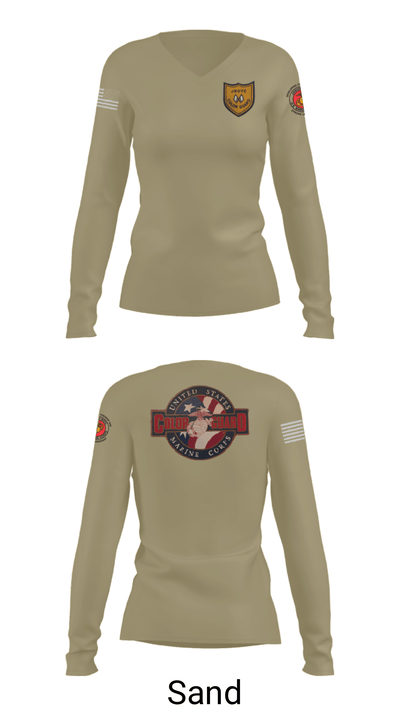 Colorguard 93343371 Women's Long Sleeve V-neck Shirt - 41
