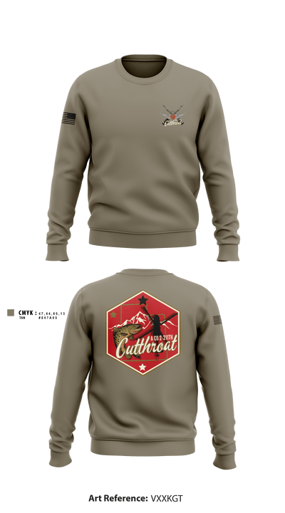 A Co. 2-211th GSAB 21328090 Crew Neck Sweatshirt - 2