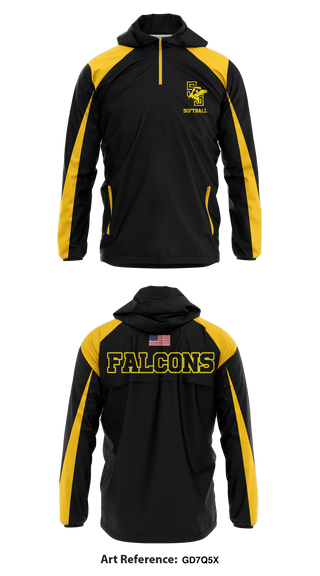 Windbreaker, Falcons, Softball, Teamtime, Team time, sublimation, custom sports apparel, team uniforms, spirit wear, spiritwear, sports uniforms, custom shirts, team store, custom team store, fundraiser sports, apparel fundraiser