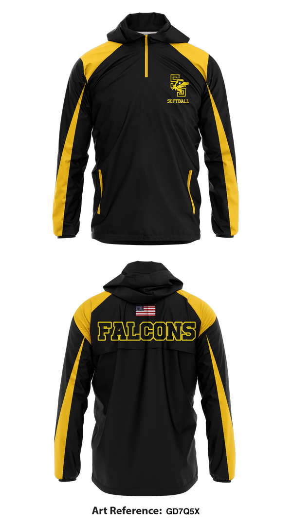 Windbreaker, Falcons, Softball, Teamtime, Team time, sublimation, custom sports apparel, team uniforms, spirit wear, spiritwear, sports uniforms, custom shirts, team store, custom team store, fundraiser sports, apparel fundraiser