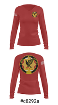 1st Squadron, 1st Cavalry Regiment 7988197 Women's Long Sleeve V-neck Shirt - 37