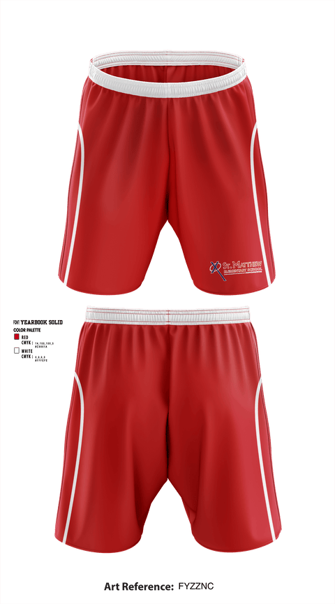 Athletic Shorts With Pockets, St Matthew School, Spirit Store, Teamtime, Team time, sublimation, custom sports apparel, team uniforms, spirit wear, spiritwear, sports uniforms, custom shirts, team store, custom team store, fundraiser sports, apparel fundraiser