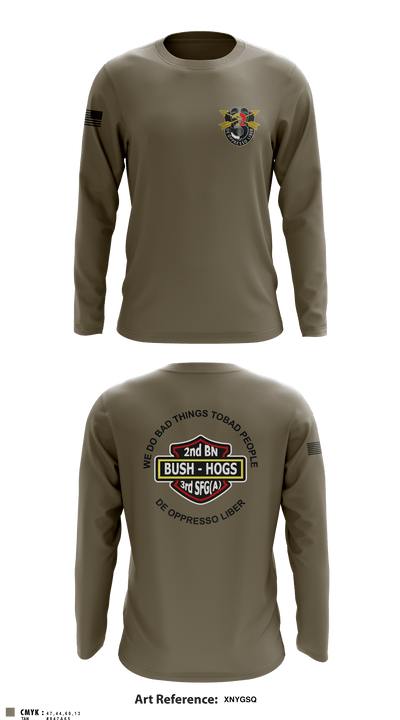 2d Battalion, 3d Special Forces Group 4124054 Long Sleeve Performance Shirt - 5
