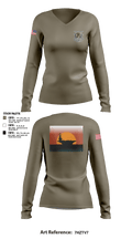USS Retirement 63512088 Women's Long Sleeve V-neck Shirt - 1
