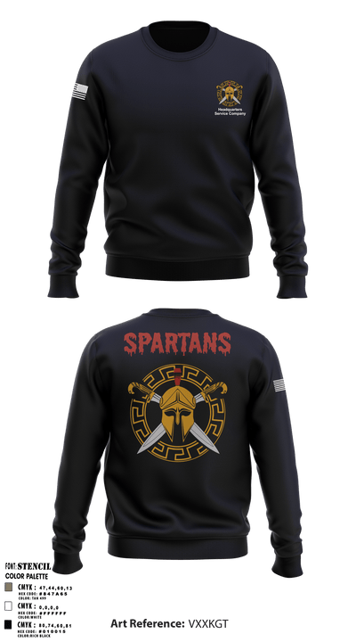 HSC Spartans 56240208 Crew Neck Sweatshirt - 9