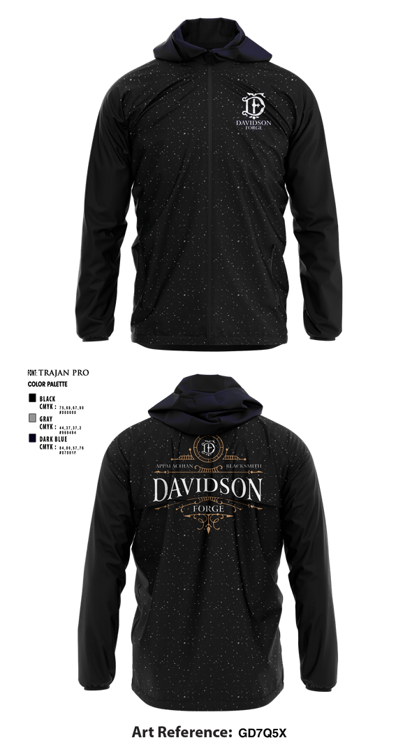 Windbreaker, Davidson Forge, , Teamtime, Team time, sublimation, custom sports apparel, team uniforms, spirit wear, spiritwear, sports uniforms, custom shirts, team store, custom team store, fundraiser sports, apparel fundraiser
