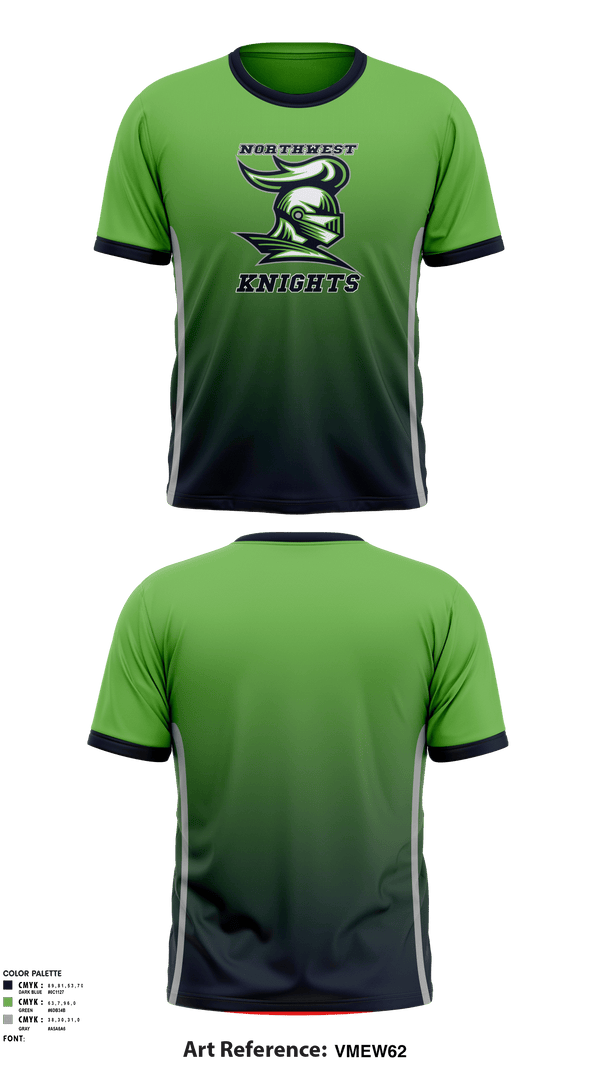 Short Sleeve Performance Shirt, Northwest Knights, Football, Teamtime, Team time, sublimation, custom sports apparel, team uniforms, spirit wear, spiritwear, sports uniforms, custom shirts, team store, custom team store, fundraiser sports, apparel fundraiser