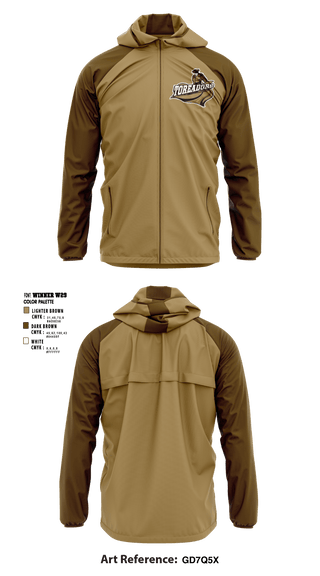 Windbreaker, Jim Barnes Middle School, Spirit Store, Teamtime, Team time, sublimation, custom sports apparel, team uniforms, spirit wear, spiritwear, sports uniforms, custom shirts, team store, custom team store, fundraiser sports, apparel fundraiser