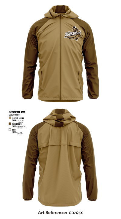 Jim Barnes Middle School 84471693 Windbreaker - 1
