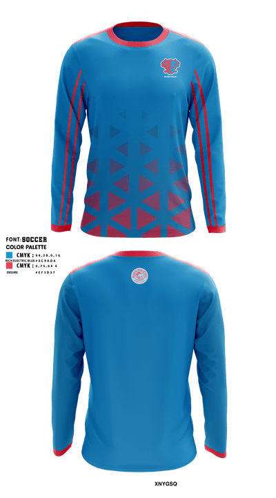 Belmont High School Soccer 30326766 Long Sleeve Performance Shirt - 1