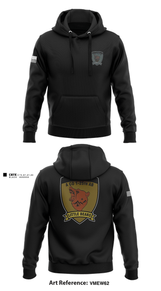 Hoodie, A Co. 1-25 AB, Army, Teamtime, Team time, sublimation, custom sports apparel, team uniforms, spirit wear, spiritwear, sports uniforms, custom shirts, team store, custom team store, fundraiser sports, apparel fundraiser