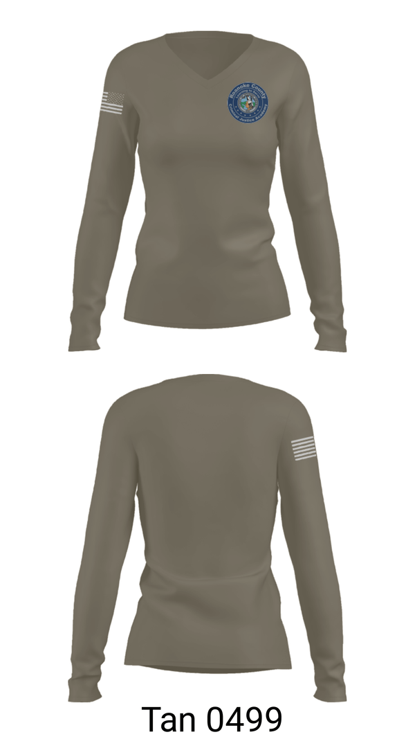 Women's Long Sleeve Vneck Shirt, , Police, Teamtime, Team time, sublimation, custom sports apparel, team uniforms, spirit wear, spiritwear, sports uniforms, custom shirts, team store, custom team store, fundraiser sports, apparel fundraiser