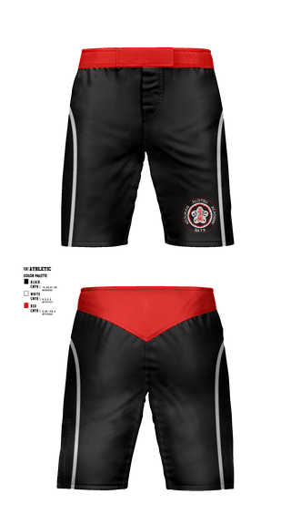 Fight Shorts, Kojukan JuJitsu, Wrestling, Teamtime, Team time, sublimation, custom sports apparel, team uniforms, spirit wear, spiritwear, sports uniforms, custom shirts, team store, custom team store, fundraiser sports, apparel fundraiser