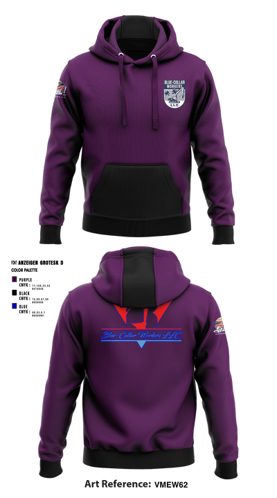 Blue-Collar Workers LLC 20683882 Hoodie - 1