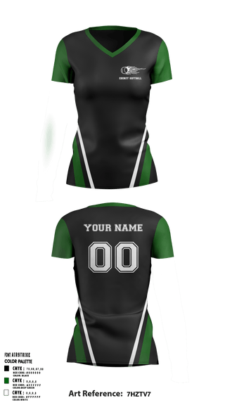 Women's Short Sleeve Vneck Shirt, Cheney Technical High School, Softball, Teamtime, Team time, sublimation, custom sports apparel, team uniforms, spirit wear, spiritwear, sports uniforms, custom shirts, team store, custom team store, fundraiser sports, apparel fundraiser