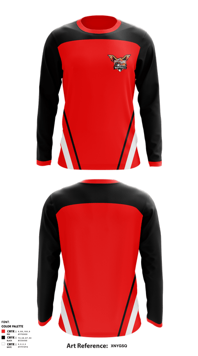 North Side High School Softball 21306920 Long Sleeve Performance Shirt - 3