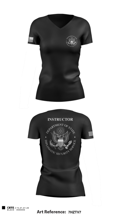Firearms Training Unit 93026000 Women's Short Sleeve V-neck Shirt - 4