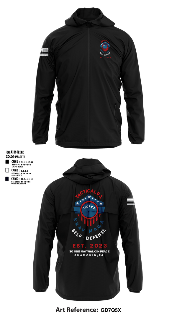 Windbreaker, Tactical 9.1 Krav Maga Self Defense, Wrestling, Teamtime, Team time, sublimation, custom sports apparel, team uniforms, spirit wear, spiritwear, sports uniforms, custom shirts, team store, custom team store, fundraiser sports, apparel fundraiser