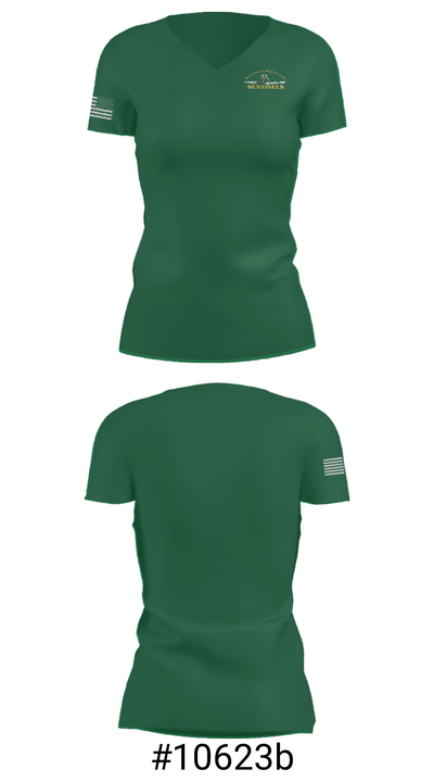 Smithfield High School Hockey 61896949 Women's Short Sleeve V-neck Shirt - 21