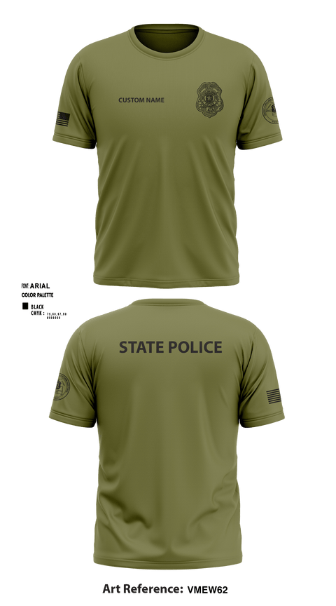 Short Sleeve Performance Shirt, , Police, Teamtime, Team time, sublimation, custom sports apparel, team uniforms, spirit wear, spiritwear, sports uniforms, custom shirts, team store, custom team store, fundraiser sports, apparel fundraiser