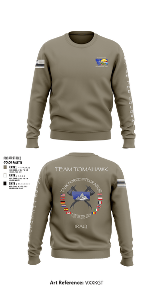 Crew Neck Sweatshirt, 1889th RSG, Army, Teamtime, Team time, sublimation, custom sports apparel, team uniforms, spirit wear, spiritwear, sports uniforms, custom shirts, team store, custom team store, fundraiser sports, apparel fundraiser