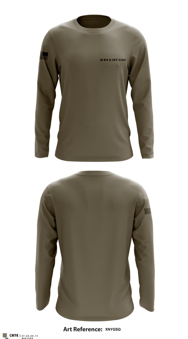 Long Sleeve Performance Shirt, D 53 2 1st cav, Army, Teamtime, Team time, sublimation, custom sports apparel, team uniforms, spirit wear, spiritwear, sports uniforms, custom shirts, team store, custom team store, fundraiser sports, apparel fundraiser