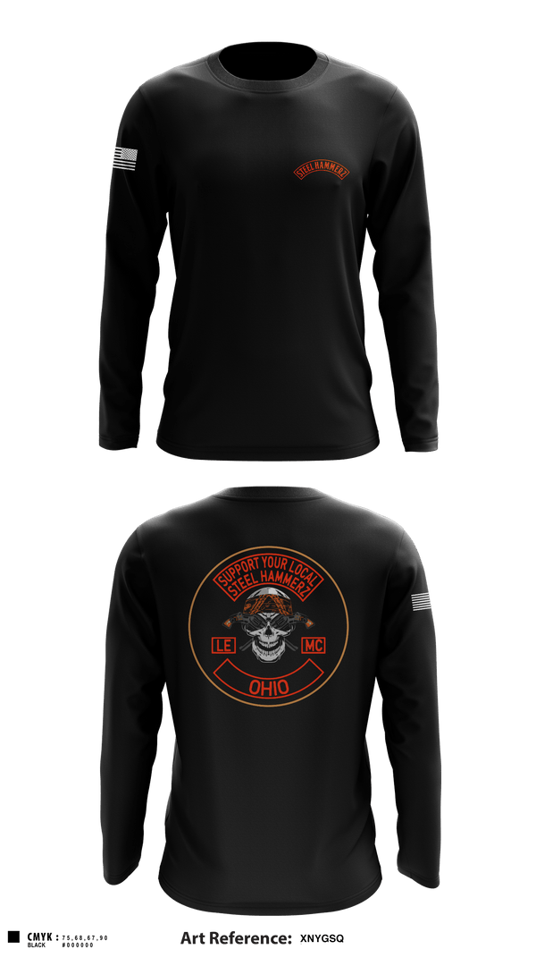 Long Sleeve Performance Shirt, Support steel hammerz, Police, Teamtime, Team time, sublimation, custom sports apparel, team uniforms, spirit wear, spiritwear, sports uniforms, custom shirts, team store, custom team store, fundraiser sports, apparel fundraiser