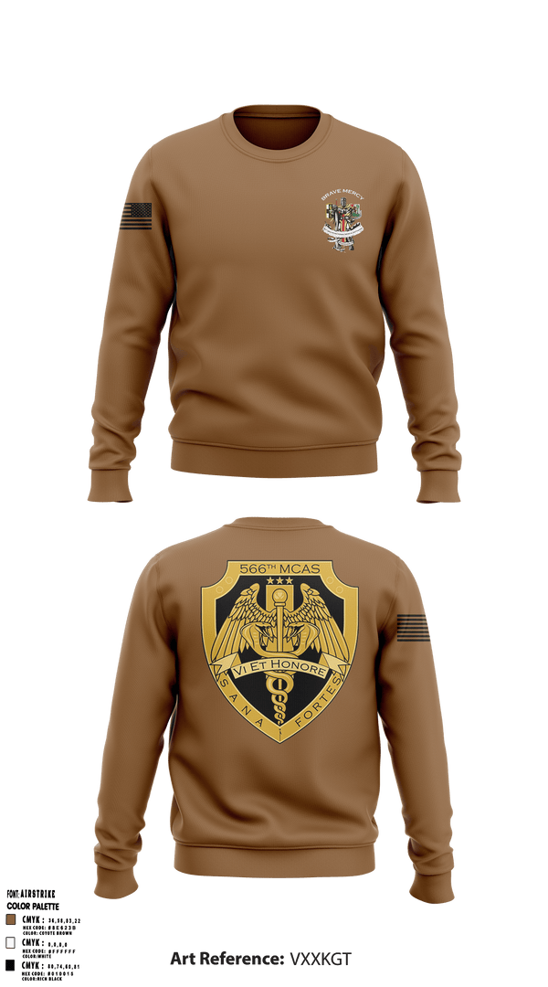 Crew Neck Sweatshirt, 566 MCAS, Army, Teamtime, Team time, sublimation, custom sports apparel, team uniforms, spirit wear, spiritwear, sports uniforms, custom shirts, team store, custom team store, fundraiser sports, apparel fundraiser